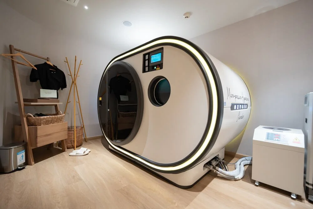 Hyperbaric oxygen therapy room.